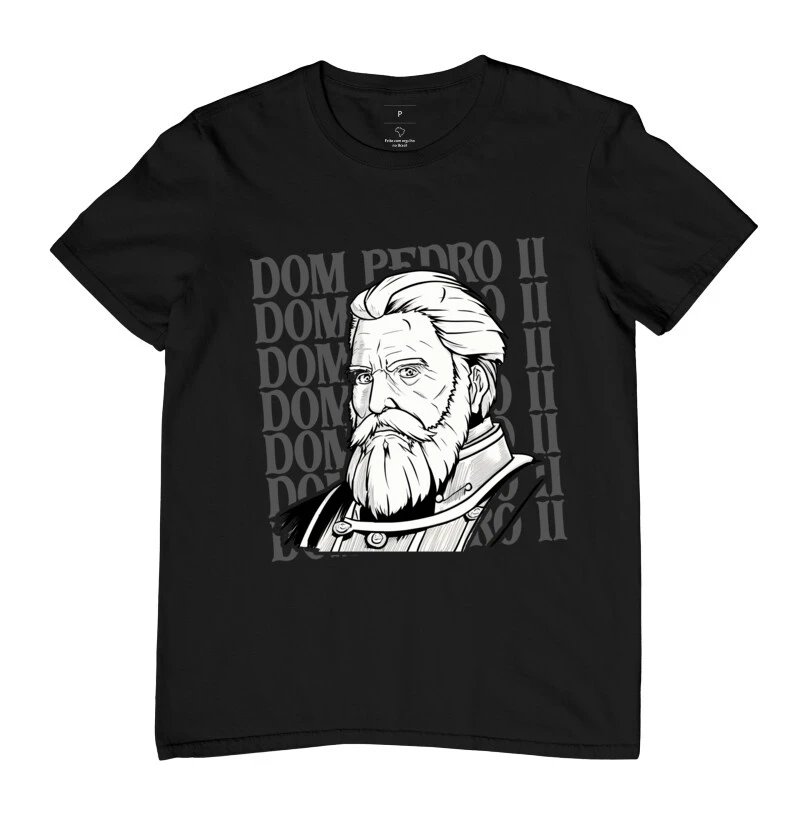 Camiseta Dom Pedro II Mangá